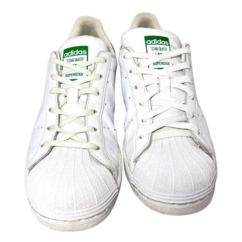 Adidas‎ Superstar Stan Smith Men's Shoes Size 6 Cloud J White Green